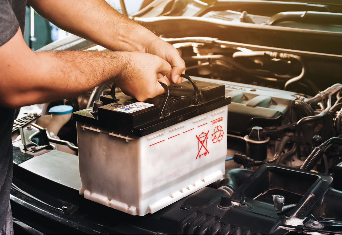Car battery roadside service